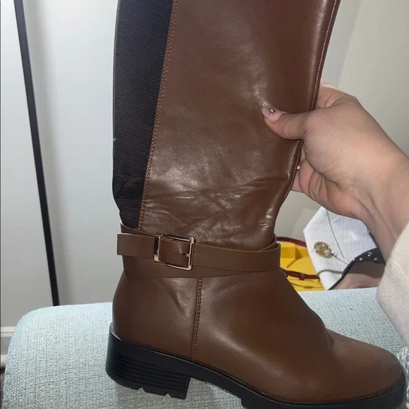 Primark Chestnut Brown Over-The-Knee Riding Boots - Picture 4 of 4